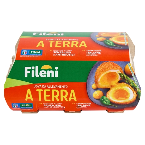 Fileni 6 Uova Fresche Italiane da allevamento a Terra 320 g